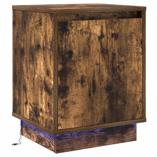 Bedside Cabinet Smoked Oak 39 x 34.5 x 50 cm Engineered wood Bedside Cabinet Smoked Oak 39 x 34.5 x 50 cm Engineered wood