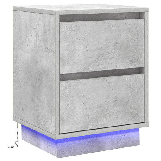 Bedside Cabinet Concrete Grey 39 x 34.5 x 50 cm Engineered wood Bedside Cabinet Concrete Grey 39 x 34.5 x 50 cm Engineered wood