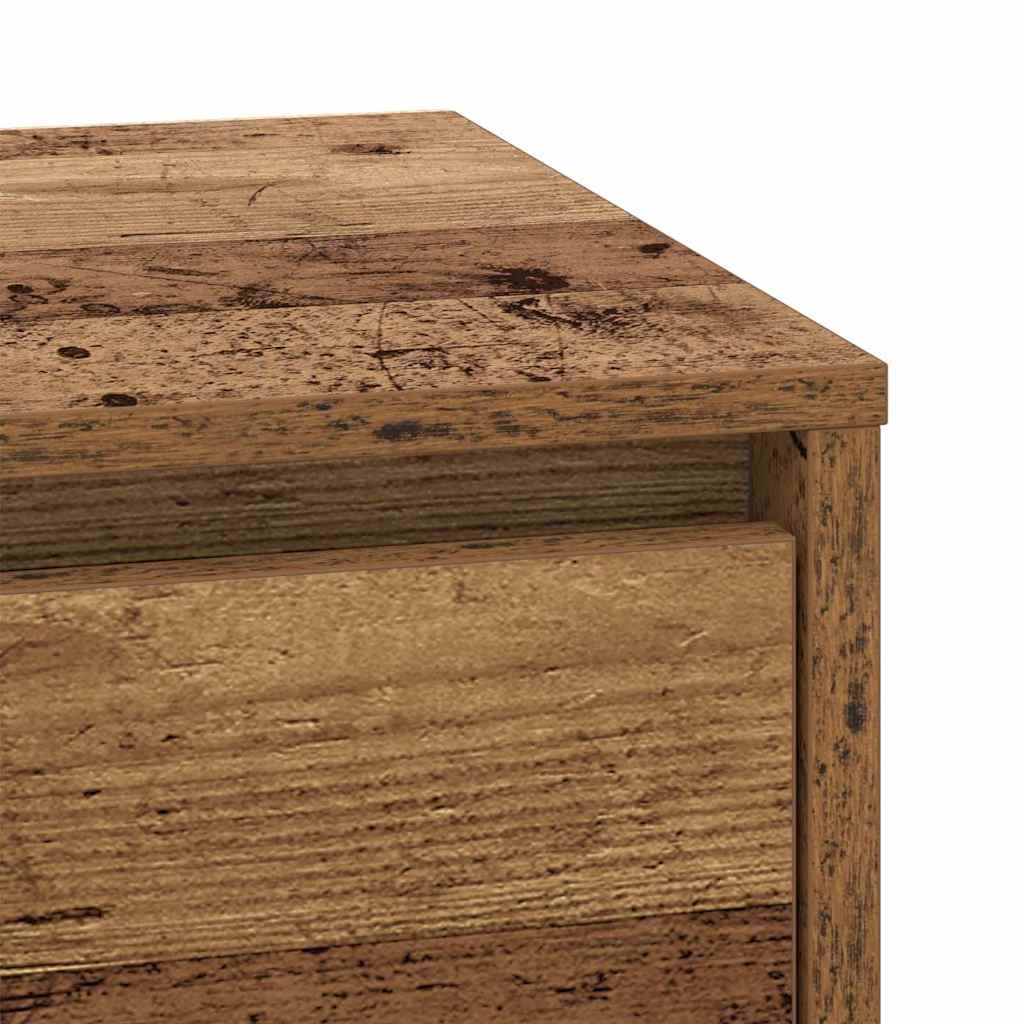 Bedside Cabinet with Drawer 2 pcs Old Wood 39 x 34.5 x 50 cm