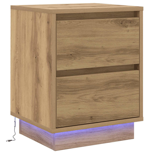 Bedside Cabinet Artisan Oak 39 x 34.5 x 50 cm Engineered wood Bedside Cabinet Artisan Oak 39 x 34.5 x 50 cm Engineered wood