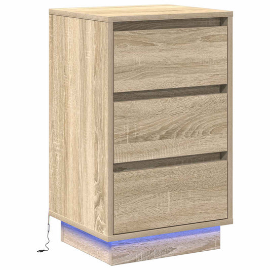 Bedside Cabinet Sonoma Oak 39 x 34.5 x 65 cm Engineered wood Bedside Cabinet Sonoma Oak 39 x 34.5 x 65 cm Engineered wood