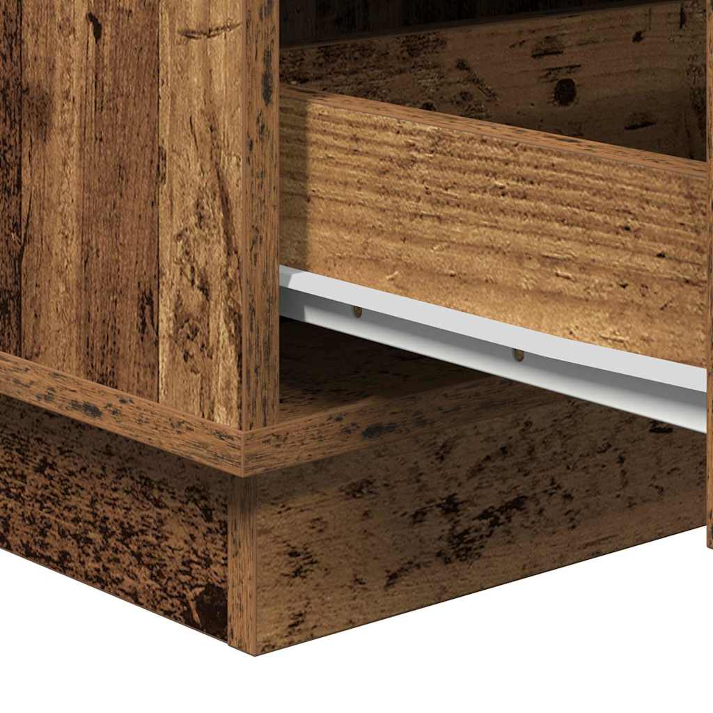 Bedside Cabinet Old Wood 39 x 34.5 x 65 cm Engineered wood