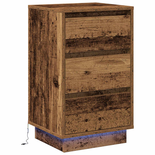 Bedside Cabinet Old Wood 39 x 34.5 x 65 cm Engineered wood Bedside Cabinet Old Wood 39 x 34.5 x 65 cm Engineered wood