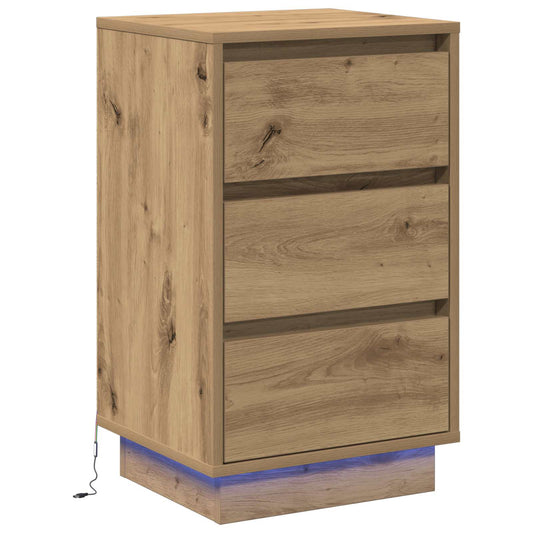 Bedside Cabinet Artisan Oak 39 x 34.5 x 65 cm Engineered wood Bedside Cabinet Artisan Oak 39 x 34.5 x 65 cm Engineered wood