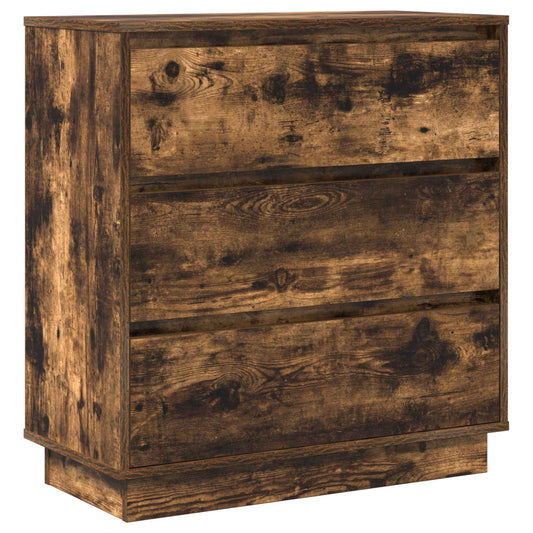 Bedside Cabinet Smoked Oak 71 x 34.5 x 75 cm Engineered wood Bedside Cabinet Smoked Oak 71 x 34.5 x 75 cm Engineered wood