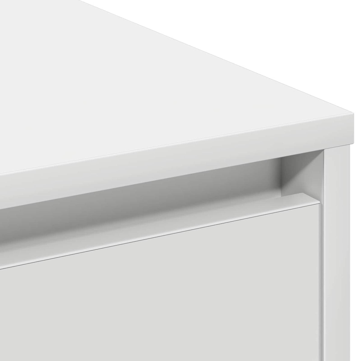 LED Sideboard White 71 x 34.5 x 75 cm Engineered Wood