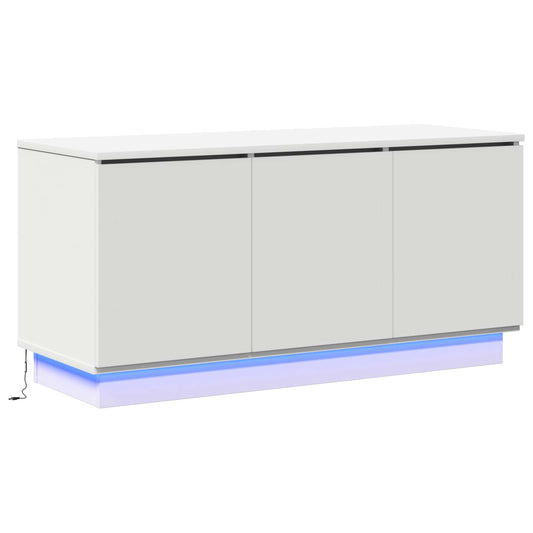 TV Cabinet 100 x 38 x 49 cm White Engineered Wood TV Cabinet 100 x 38 x 49 cm White Engineered Wood