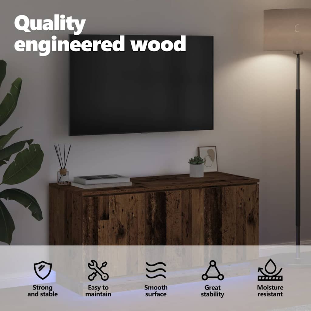 TV Cabinet Old Wood 100 x 38 x 49 cm Engineered Wood