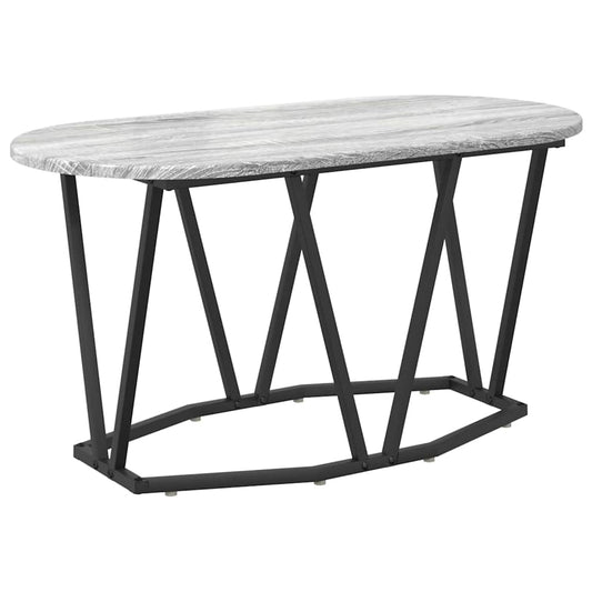 Coffee Table Grey 80 x 40 x 40.5 cm Engineered Wood and Metal Coffee Table Grey 80 x 40 x 40.5 cm Engineered Wood and Metal