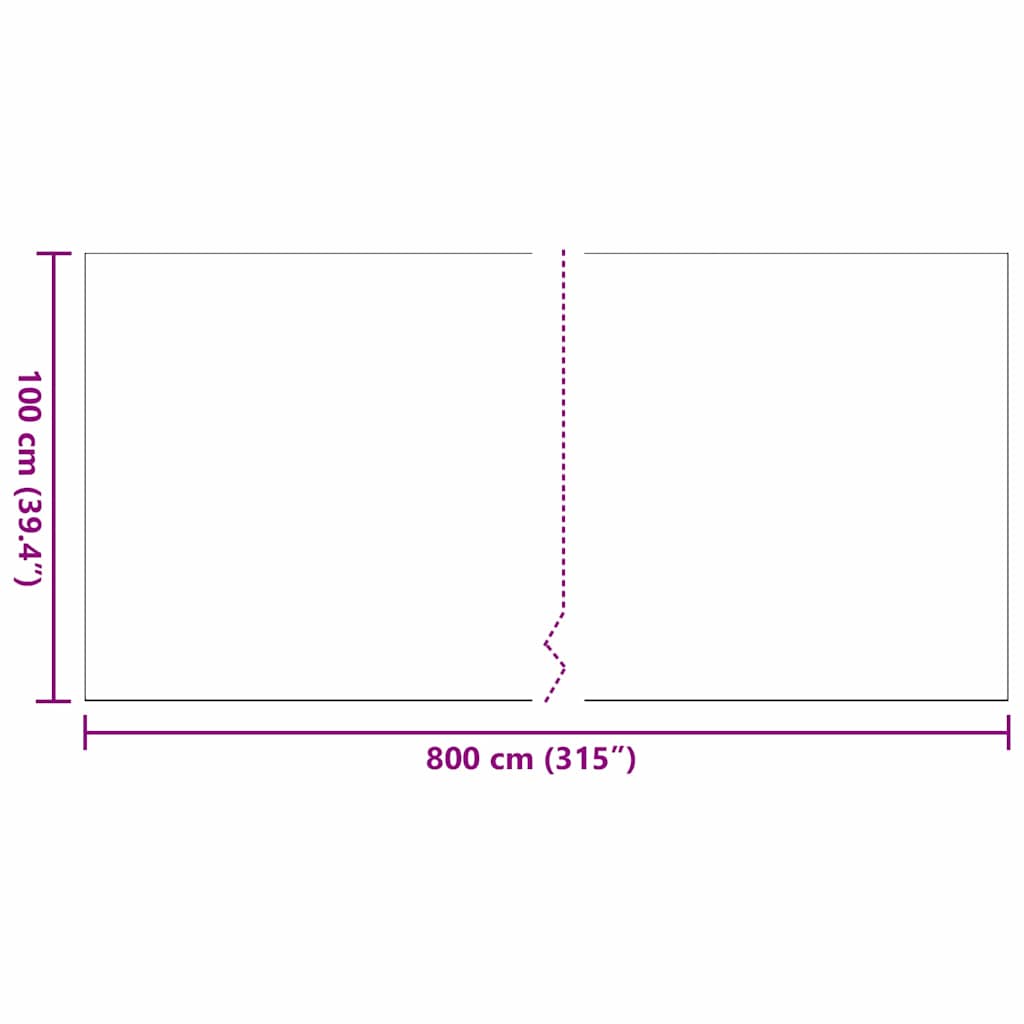 Artificial Grass 800 x 100 x 3 cm PP & PE