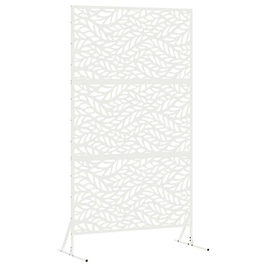 Privacy Screen 100 x 50 x 180 cm Steel White Privacy Screen 100 x 50 x 180 cm Steel White