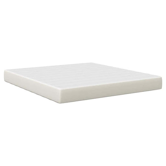 Bed Mattress with Mattress Cream 180 x 200 cm Fabric Bed Mattress with Mattress Cream 180 x 200 cm Fabric