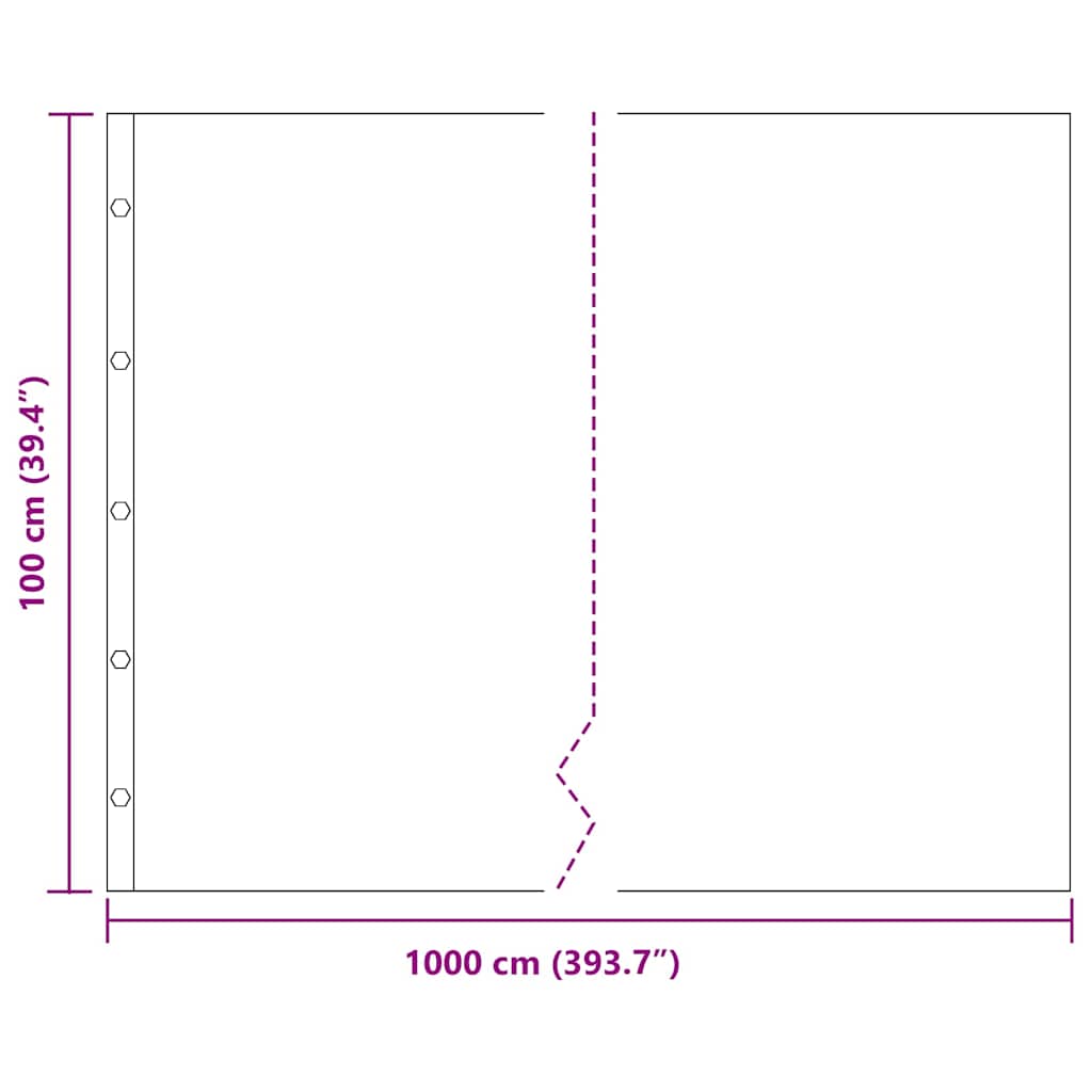 Root Barrier Black 1 x 10 m Polyethylene