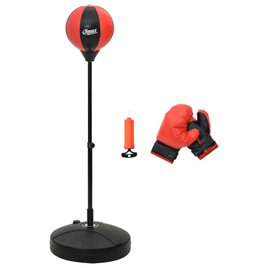 Punching Ball Set with Gloves and Pump Adjustable Height 81-122 cm Punching Ball Set with Gloves and Pump Adjustable Height 81-122 cm