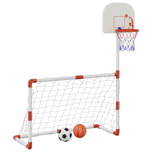 Children's Football and Basketball Set with Balls 98x50x70 cm Children's Football and Basketball Set with Balls 98x50x70 cm