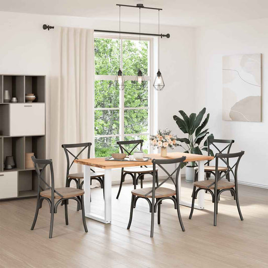 Dining Table Legs U-Shaped 2 pcs White 70x(72-73) cm Steel Dining Table Legs U-Shaped 2 pcs White 70x(72-73) cm Steel