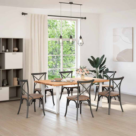 Dining Table Legs U-Shaped 2 pcs White 80x(72-73) cm Steel Dining Table Legs U-Shaped 2 pcs White 80x(72-73) cm Steel