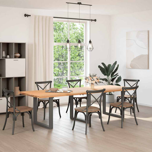 Dining Table Legs U-Shaped 3 pcs Anthracite 90x(72-73) cm Steel Dining Table Legs U-Shaped 3 pcs Anthracite 90x(72-73) cm Steel