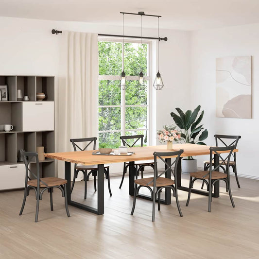 Dining Table Legs U-Shaped 3 pcs Black 100x(72-73) cm Steel Dining Table Legs U-Shaped 3 pcs Black 100x(72-73) cm Steel