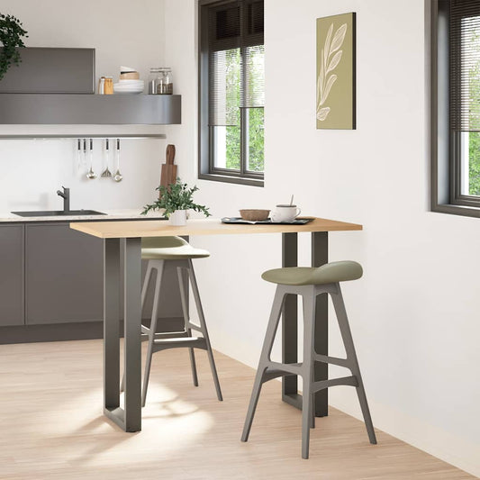 Bar Table Legs U-Shaped 2 pcs Anthracite 50x(100-101) cm Steel Bar Table Legs U-Shaped 2 pcs Anthracite 50x(100-101) cm Steel