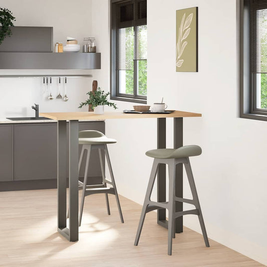 Bar Table Legs U-Shaped 2 pcs Anthracite 50x(110-111) cm Steel Bar Table Legs U-Shaped 2 pcs Anthracite 50x(110-111) cm Steel