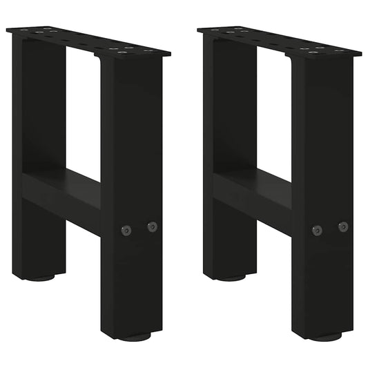 Coffee Table Legs Black 2 pcs 40x(30-31) cm Steel Coffee Table Legs Black 2 pcs 40x(30-31) cm Steel
