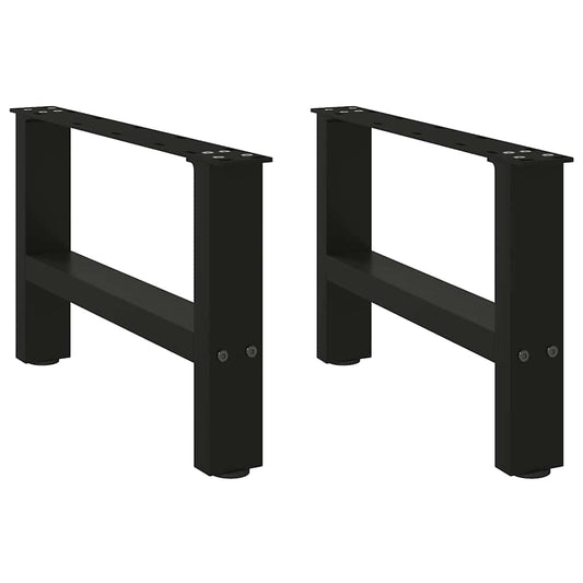 Coffee Table Legs Black 2 pcs 50x(30-31) cm Steel Coffee Table Legs Black 2 pcs 50x(30-31) cm Steel
