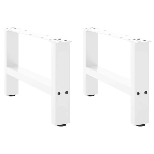 Coffee Table Legs White 2 pcs 50x(30-31) cm Steel Coffee Table Legs White 2 pcs 50x(30-31) cm Steel