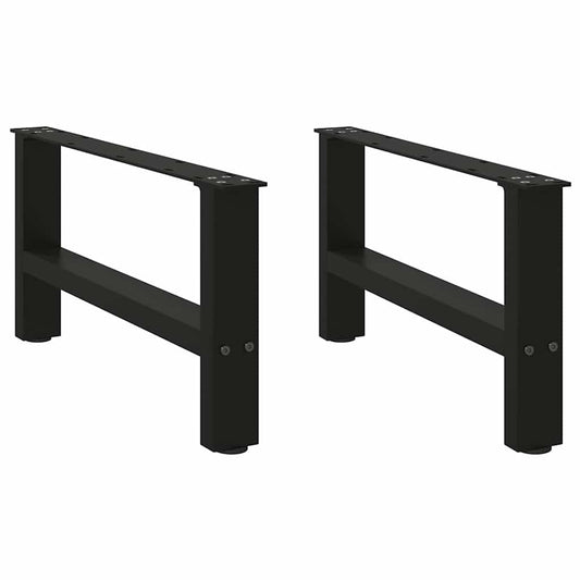 Coffee Table Legs Black 2 pcs 60x(30-31) cm Steel Coffee Table Legs Black 2 pcs 60x(30-31) cm Steel