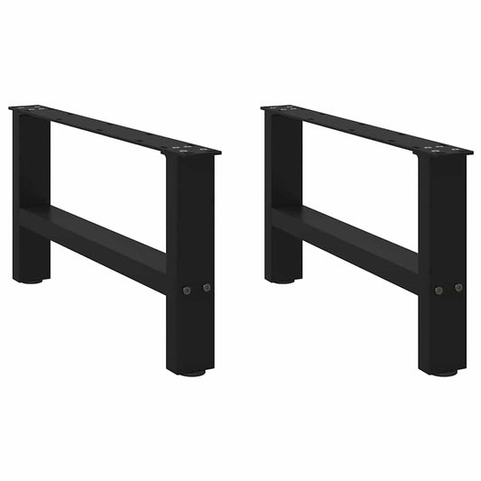 Coffee Table Legs Black 2 pcs 70x(30-31) cm Steel Coffee Table Legs Black 2 pcs 70x(30-31) cm Steel