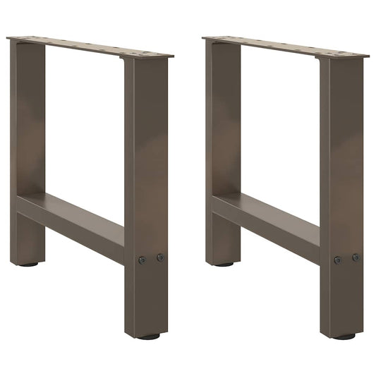 Coffee Table Legs Natural Steel 2 pcs 50x(42-43) cm Steel Coffee Table Legs Natural Steel 2 pcs 50x(42-43) cm Steel