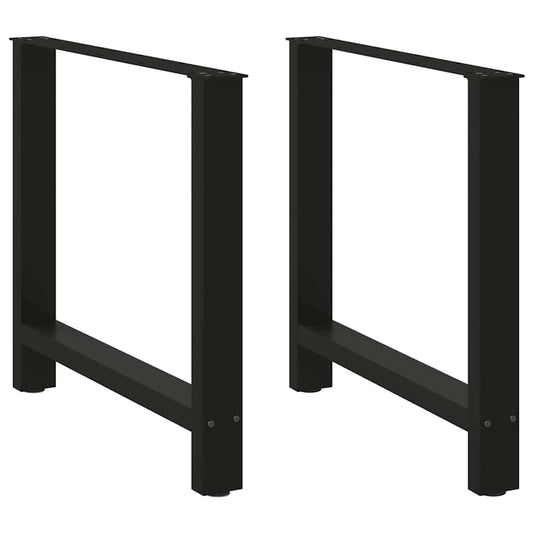 Dining Table Legs Black 2 pcs 70x(72-73) cm Steel Dining Table Legs Black 2 pcs 70x(72-73) cm Steel