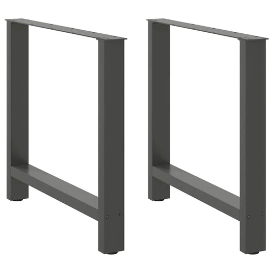 Dining Table Legs Anthracite 2 pcs 70x(72-73) cm Steel Dining Table Legs Anthracite 2 pcs 70x(72-73) cm Steel