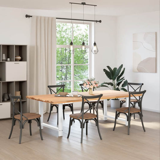 Dining Table Legs White 2 pcs 90x(72-73) cm Steel Dining Table Legs White 2 pcs 90x(72-73) cm Steel