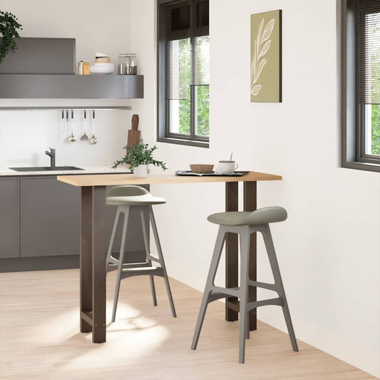 Bar Table Legs Natural Steel 2 pcs 50x(100-101) cm Steel Bar Table Legs Natural Steel 2 pcs 50x(100-101) cm Steel