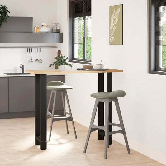 Bar Table Legs Black 2 pcs 40x(110-111) cm Steel Bar Table Legs Black 2 pcs 40x(110-111) cm Steel