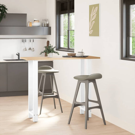 Bar Table Legs White 2 pcs 40x(110-111) cm Steel Bar Table Legs White 2 pcs 40x(110-111) cm Steel