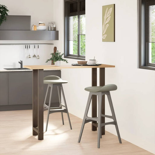 Bar Table Legs Natural Steel 2 pcs 40x(110-111) cm Steel Bar Table Legs Natural Steel 2 pcs 40x(110-111) cm Steel