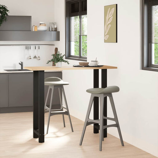 Bar Table Legs Black 2 pcs 50x(110-111) cm Steel Bar Table Legs Black 2 pcs 50x(110-111) cm Steel