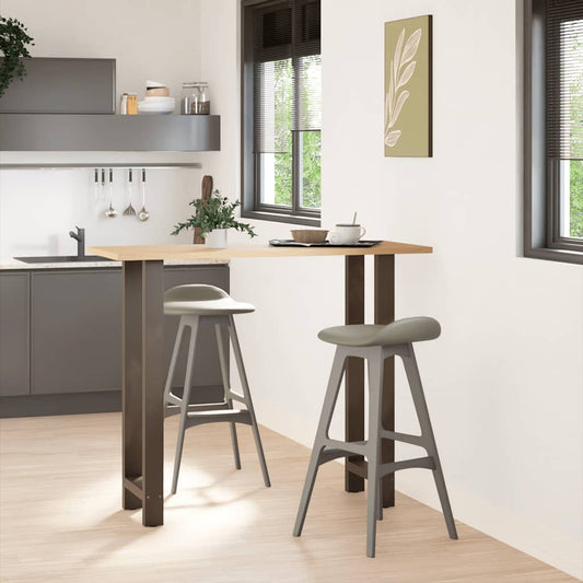 Bar Table Legs Natural Steel 2 pcs 50x(110-111) cm Steel Bar Table Legs Natural Steel 2 pcs 50x(110-111) cm Steel