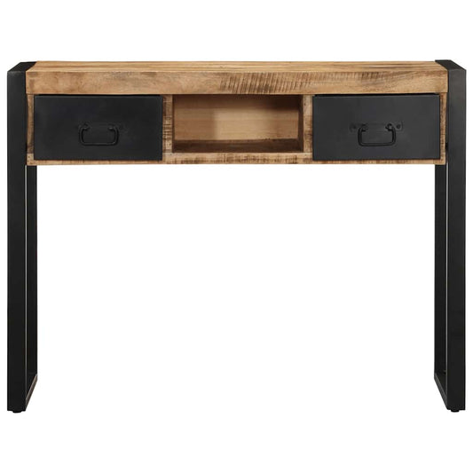 Console Table 100x35x75 cm Solid Rough Wood Mango Console Table 100x35x75 cm Solid Rough Wood Mango