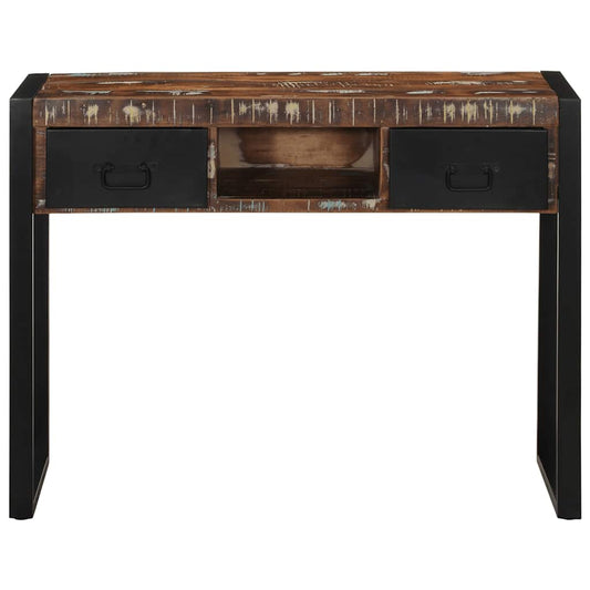 Console Table Multicolour 100x35x75 cm Solid Wood Reclaimed Console Table Multicolour 100x35x75 cm Solid Wood Reclaimed