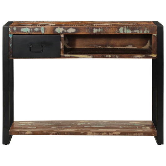 Console Table Multicolour 100x35x75 cm Solid Wood Reclaimed Console Table Multicolour 100x35x75 cm Solid Wood Reclaimed