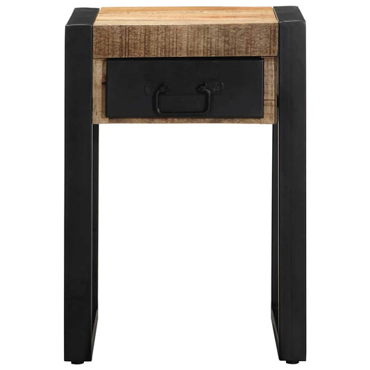 Side Table 35x35x50 cm Solid Rough Wood Mango Side Table 35x35x50 cm Solid Rough Wood Mango