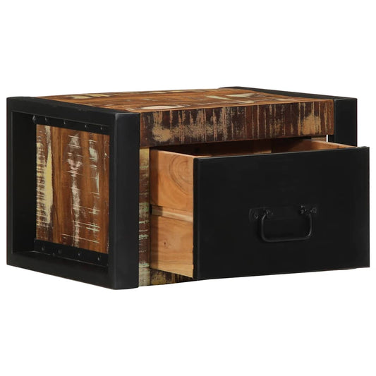 Bedside Cabinet Multicolour 40x35x25 cm Solid Wood Reclaimed Bedside Cabinet Multicolour 40x35x25 cm Solid Wood Reclaimed
