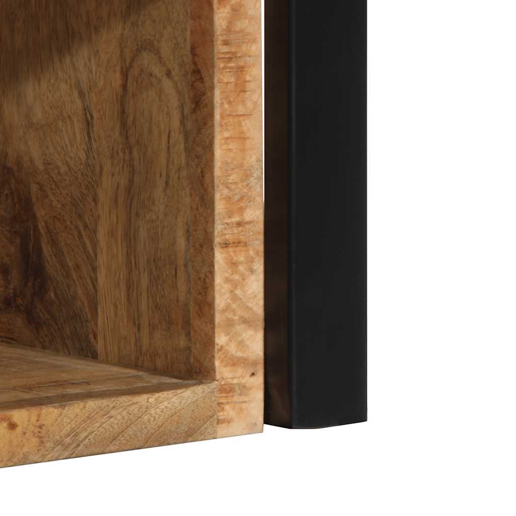 Bedside Cabinets 2 pcs 40x35x40 cm Solid Rough Wood Mango