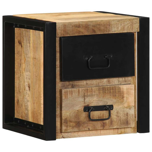 Bedside Cabinets 2 pcs 40x35x40 cm Solid Rough Wood Mango Bedside Cabinets 2 pcs 40x35x40 cm Solid Rough Wood Mango