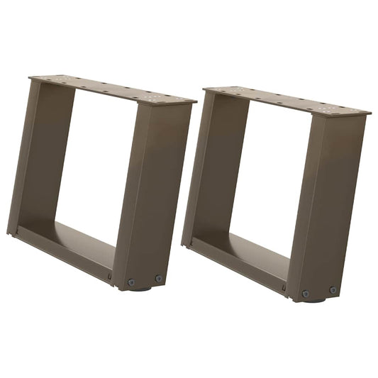 Coffee Table Legs U-Shaped 2 pcs Natural Steel 40x(30-31) cm Steel Coffee Table Legs U-Shaped 2 pcs Natural Steel 40x(30-31) cm Steel
