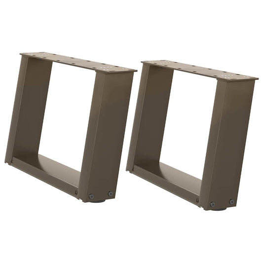 Coffee Table Legs U-Shaped 2 pcs Natural Steel 50x(30-31) cm Steel Coffee Table Legs U-Shaped 2 pcs Natural Steel 50x(30-31) cm Steel