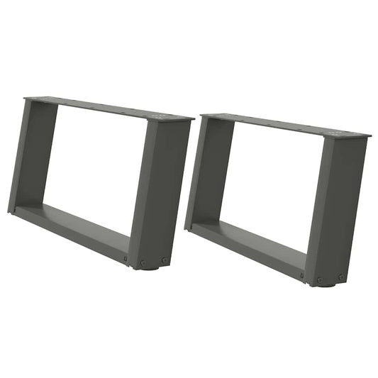 Coffee Table Legs U-Shaped 2 pcs Anthracite 70x(30-31) cm Steel Coffee Table Legs U-Shaped 2 pcs Anthracite 70x(30-31) cm Steel